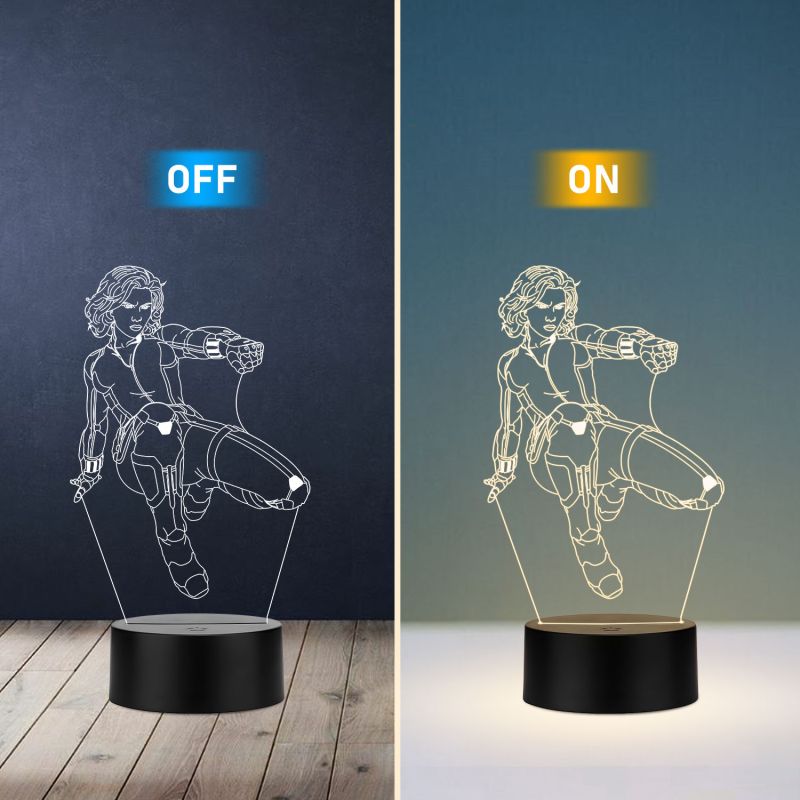Black Widow Character Night Lamp